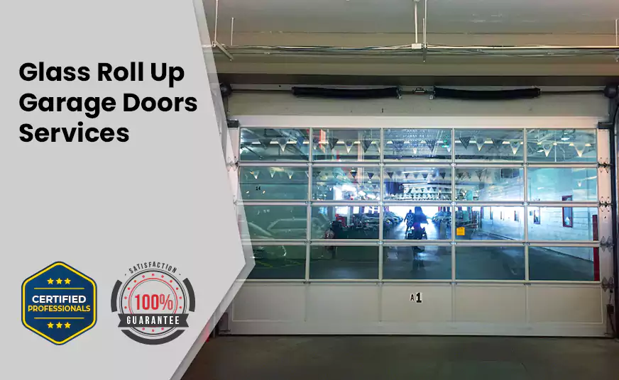 Glass Roll Up Garage Door in Coral Gables, FL